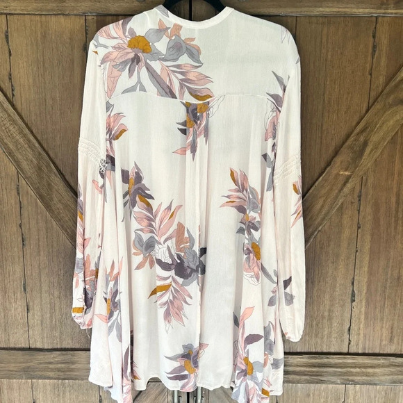 Free People Tree Swing Mini Tunic Dress Pearl Combo Size Small - Picture 5 of 8